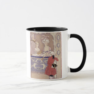 Taza Mujeres en una caja del teatro, ilustracion de