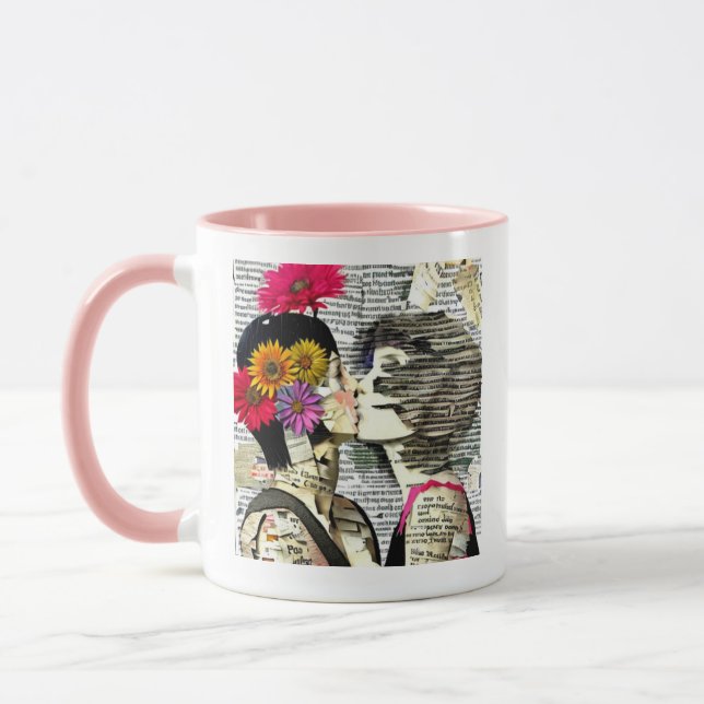 Taza Mujeres enamoradas | Beso del Orgullo (Izquierda)