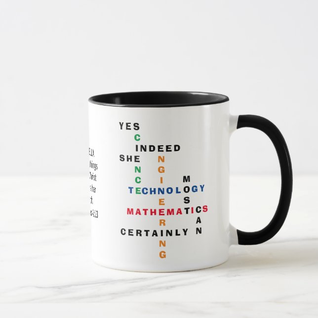 Taza Mujeres motivadoras de cruces STEM (Derecha)