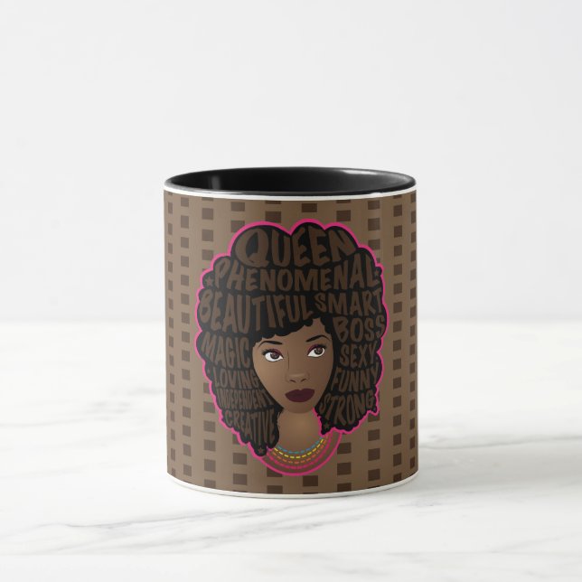 Taza Mujeres motivadoras | Punto Polka | Marrón (Centro)