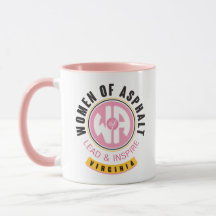 Mujeres rosas del asfalto Virginia Coffee Mug