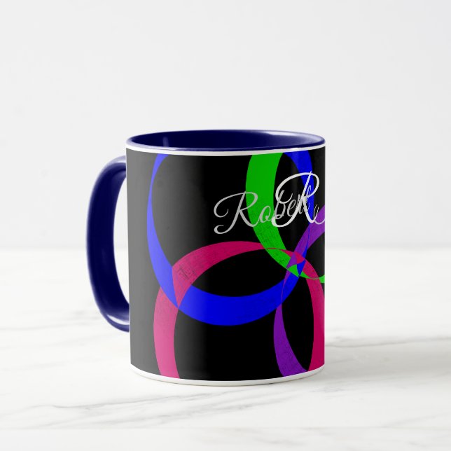 Taza Multi Color Interchange Geometric Coffee Mug (Anverso izquierdo)
