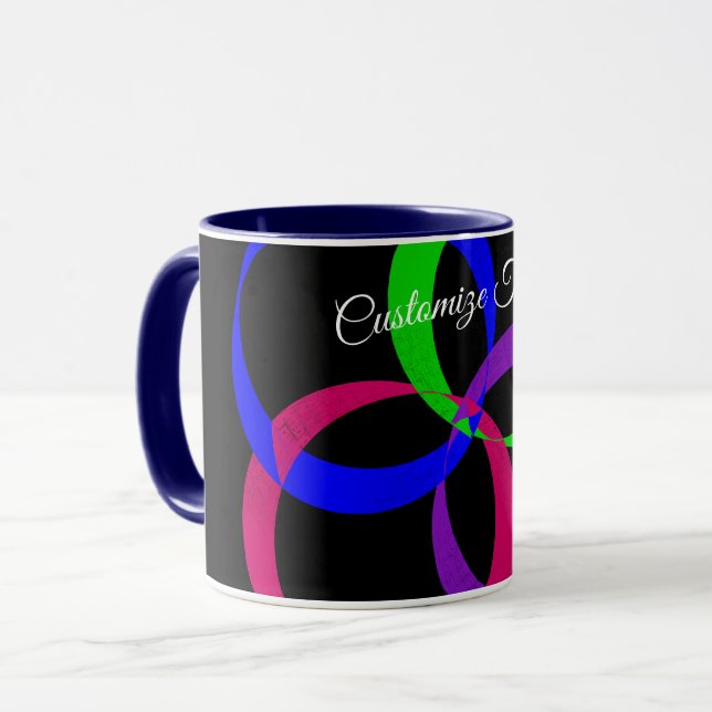 Taza Multi Color Interchange Geometric Coffee Mug (Anverso izquierdo)