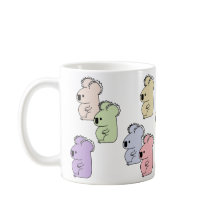 Taza multicolora de la koala