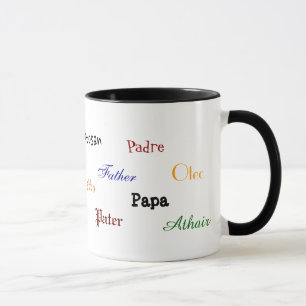 Taza multilingue del papá