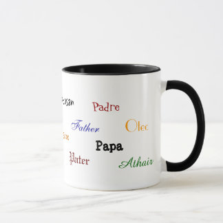 Taza multilingue del papá