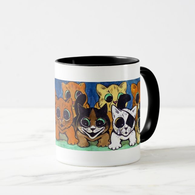 Taza Multitud de gatos, Louis Wain (Anverso derecho)