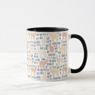 Taza Multitud del modelo de las alpacas