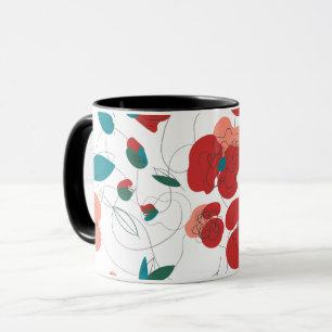 Taza Mundo de Ensueño de Flores Silvestres Patrón de