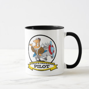 TAZA MUNDO MÁS GRANDE PERSONALIZADO PILOTO II HOMBRES