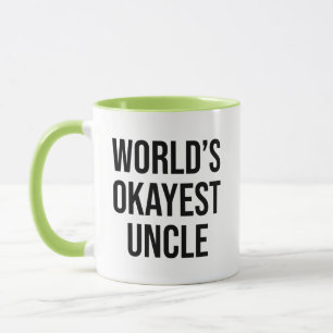 Taza Mundos Okayest Tío Funny Sarcástico