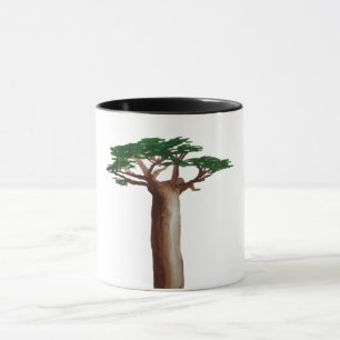 Taza Muñeca combinada de dibujo de árbol baobab