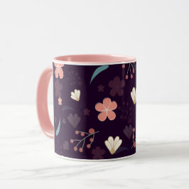Taza Muñeca combinada de patrón floral