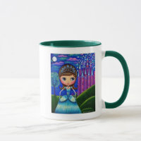 Muñeca Cute Cinderella Usa Mug Castillo Tiara