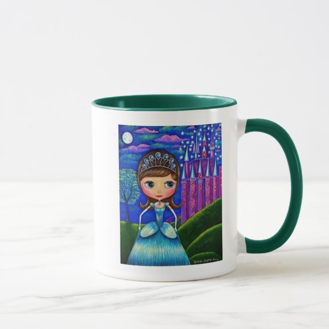Taza Muñeca Cute Cinderella Usa Mug Castillo Tiara (Derecha)