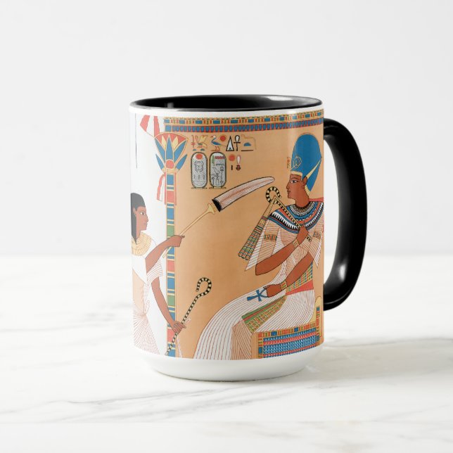 Taza Muñeca de diseño real egipcia (Anverso derecho)