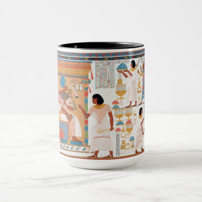 Taza Muñeca de diseño real egipcia (Centro)