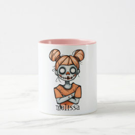 Taza Muñeca de Halloween con fantasía