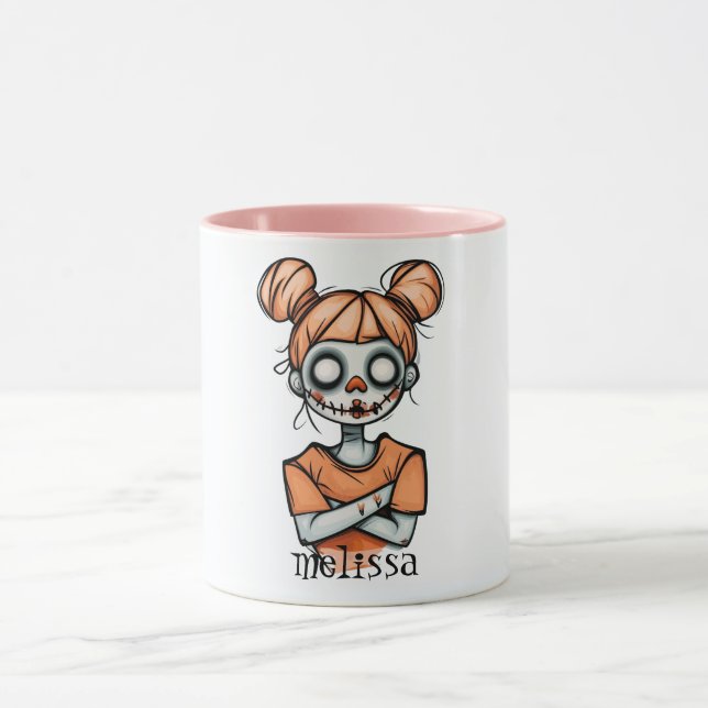 Taza Muñeca de Halloween con fantasía (Centro)