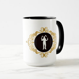 Taza Muñeca De Silueta Blanca De Barman Con Nombre