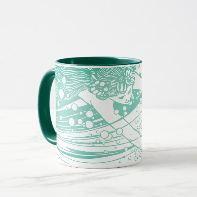 Taza Muñeca de sirena verde (Anverso izquierdo)