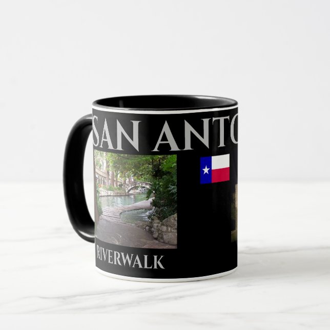 Taza Muñeca Panorámica de San Antonio Texas (Anverso izquierdo)