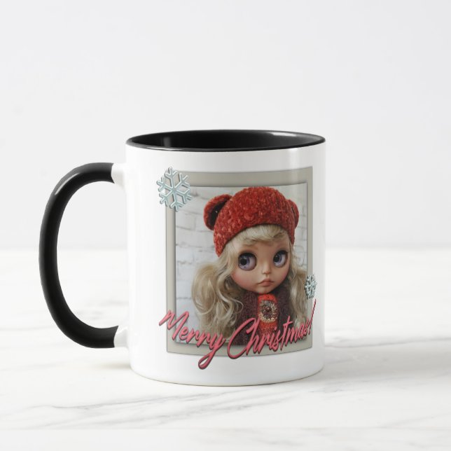 Taza Muñeca, para navidad, navidad (Izquierda)