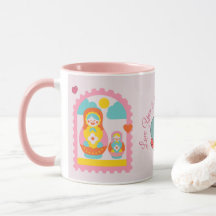 Muñeca Rusa de Nido Matryoshka Rosa