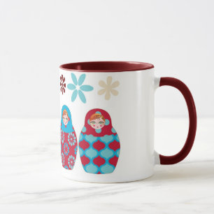 Taza muñeca rusa multico