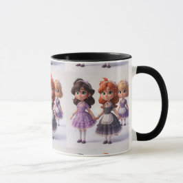 Taza Muñecas colectivas encantadoras