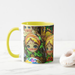 Taza Muñecas Matryoshka Kiosco de Recuerdos Foto de Via