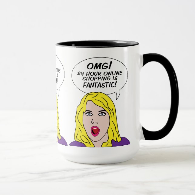 Taza Muñecas RETRO COMICS (Derecha)