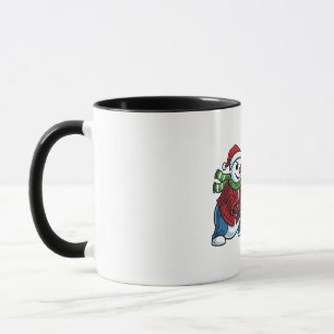 Taza Muñeco de nieve Cornhole Navidad 2026 Fiesta de co