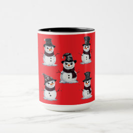 Taza Muñeco de Nieve Gótico