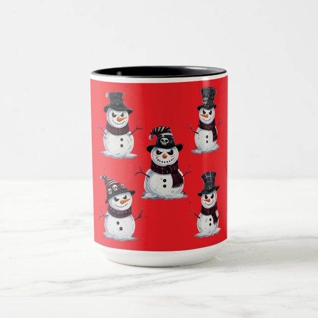 Taza Muñeco de Nieve Gótico (Centro)