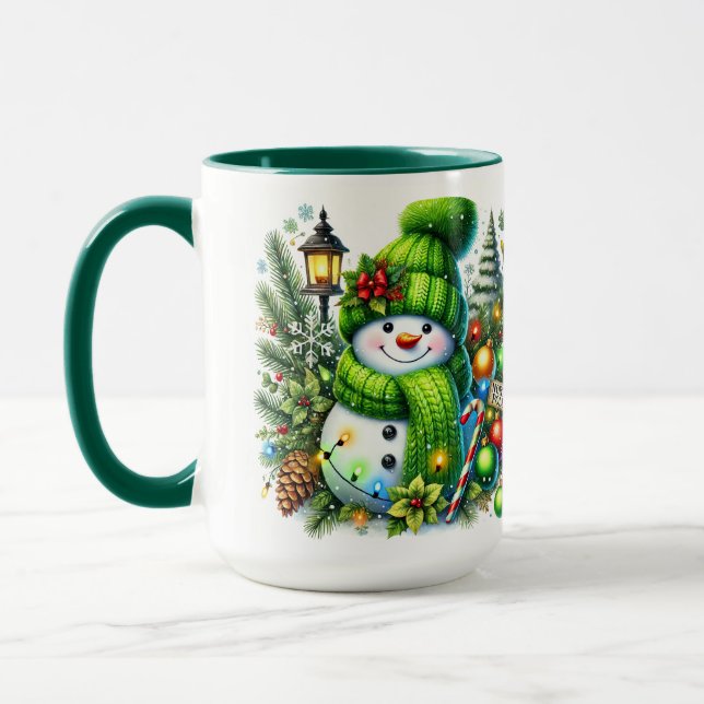 Taza Muñecos de nieve para las fiestas (Izquierda)