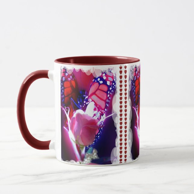 Taza Muñoz mariposa roja (Izquierda)