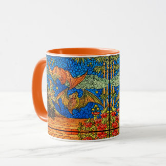 Taza Murciélago de fruta Vidrio manchado con mosaico na