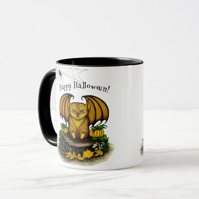 Taza Murciélago lindo de Halloween (Anverso izquierdo)