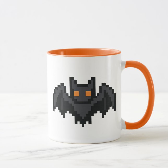 Taza Murciélago Retro de 8 bits (Derecha)
