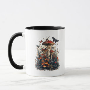 Taza Murciélagos y Hongos Luna Goblincore