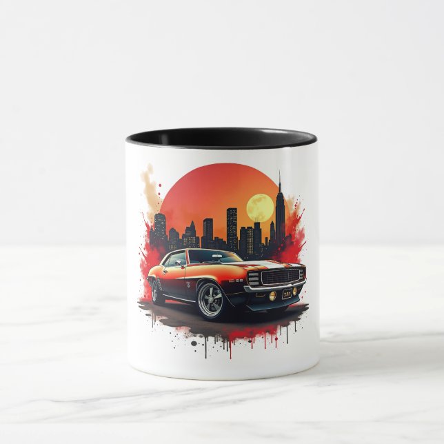 Taza Muscle Car Street Art Coffee Cup (Centro)
