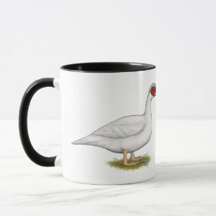 Taza Muscovía blanca del pato