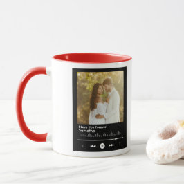 Taza Music Player Valentines Day Add Title, Name Photo