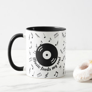 Taza Música alimenta mi álbum Soul Vinyl 2 Mug