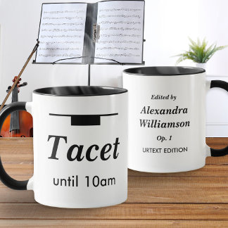 Taza Música Clásica Divertida Humor Tacet Descanso Matu