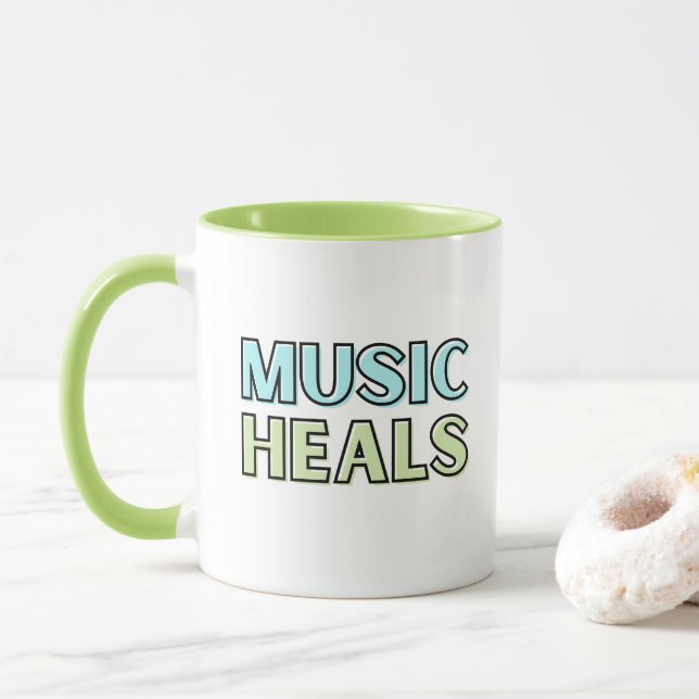 Taza Música cura a Mug (Con donut)