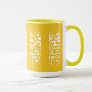 Taza Música de color personalizado de ELECCIÓN motivaci