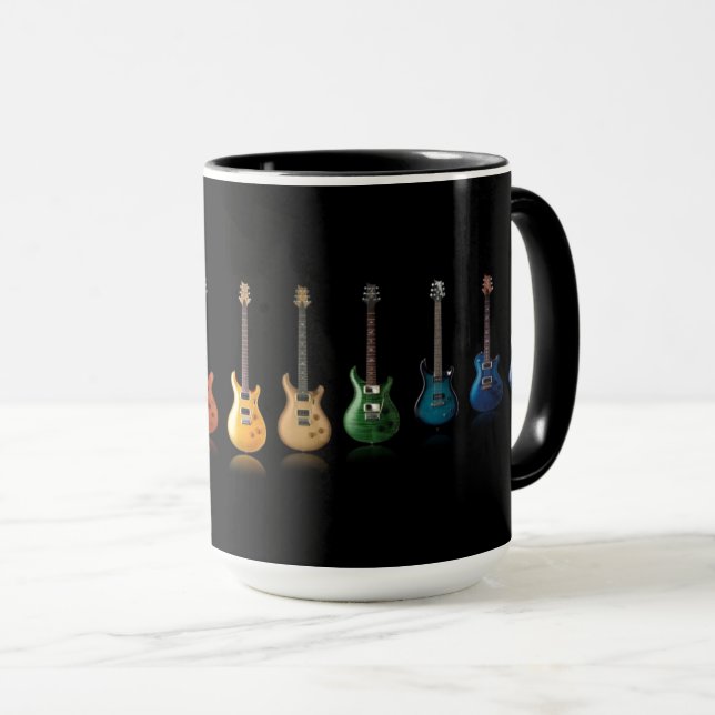 Taza Música de Guitarra Colorida Lover Mug (Anverso derecho)