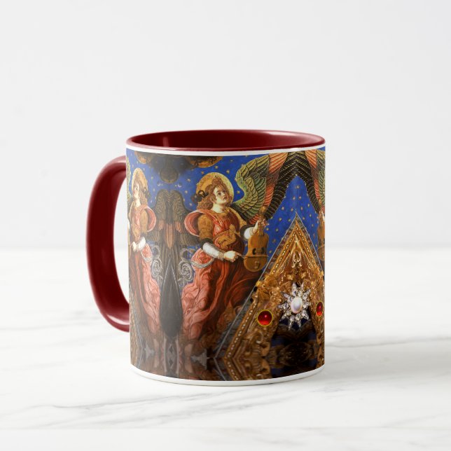 Taza MÚSICA HACIENDO ÁNGELES CON UN VIELLE Navidades (Anverso izquierdo)